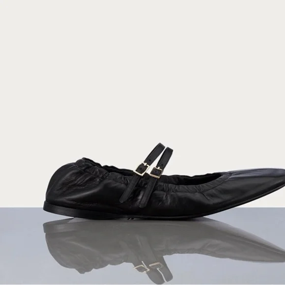 Frame Black Leather Modern MaryJane - Picture 4 of 10